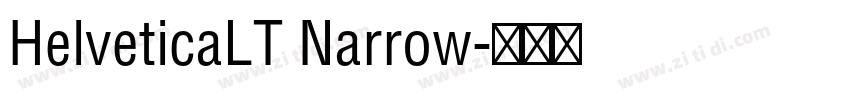 HelveticaLT Narrow字体转换